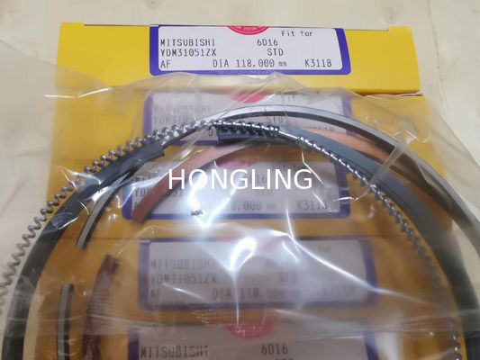 6D16 Cylinder Piston ME072545 Ring ME999955 Valve Gasket Kit Bearing Bush For MITSUBISHI Engine Overhaul Parts Kit
