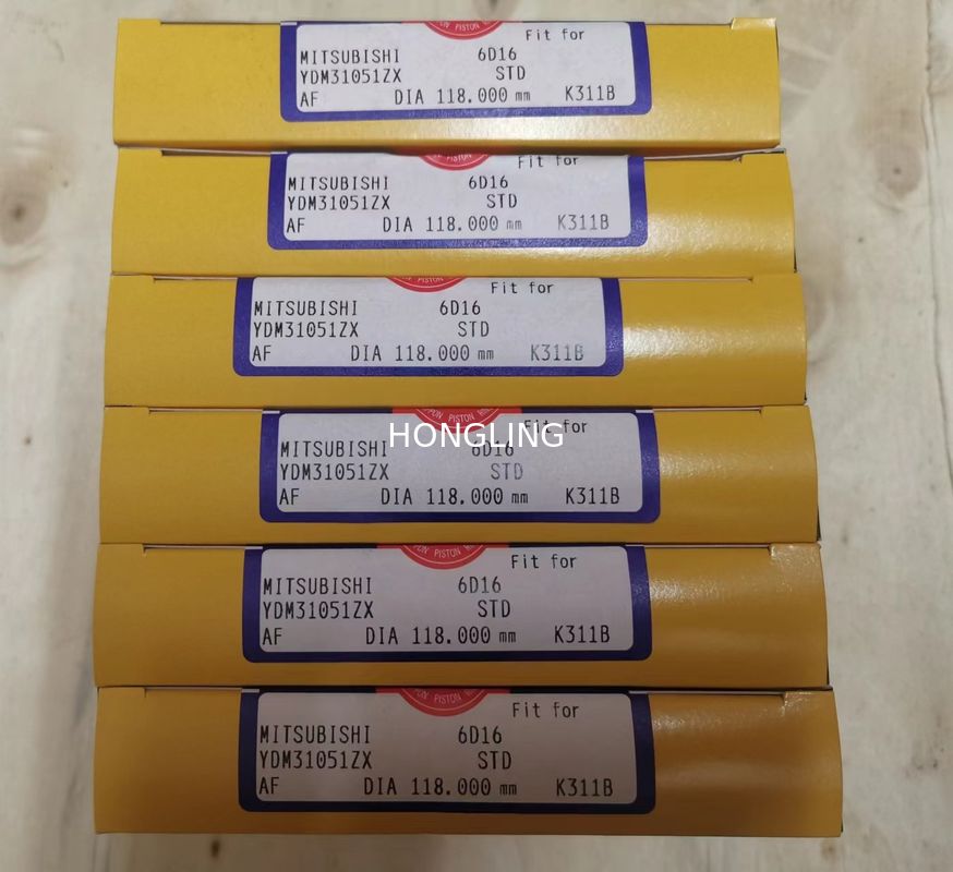 6D16 Cylinder Piston ME072545 Ring ME999955 Valve Gasket Kit Bearing Bush For MITSUBISHI Engine Overhaul Parts Kit