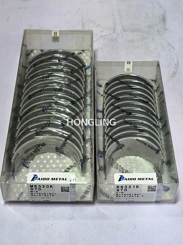 Mitsubishi 6D16  6D14 main bearing M6320K ME999199 ME999296 and con rod bearing ME032518 ME032417 R6321K DAIDO