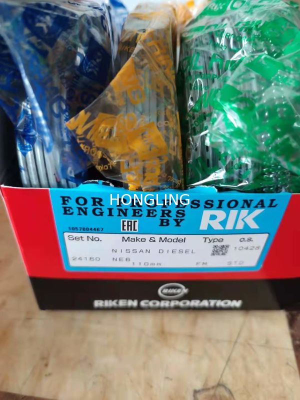 Nissan Ne6 Ne6t RIK Piston Rings Jpan Rik 24160 12040-95125 12040-95014